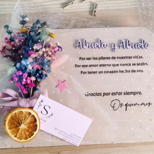 Placa con mensaje